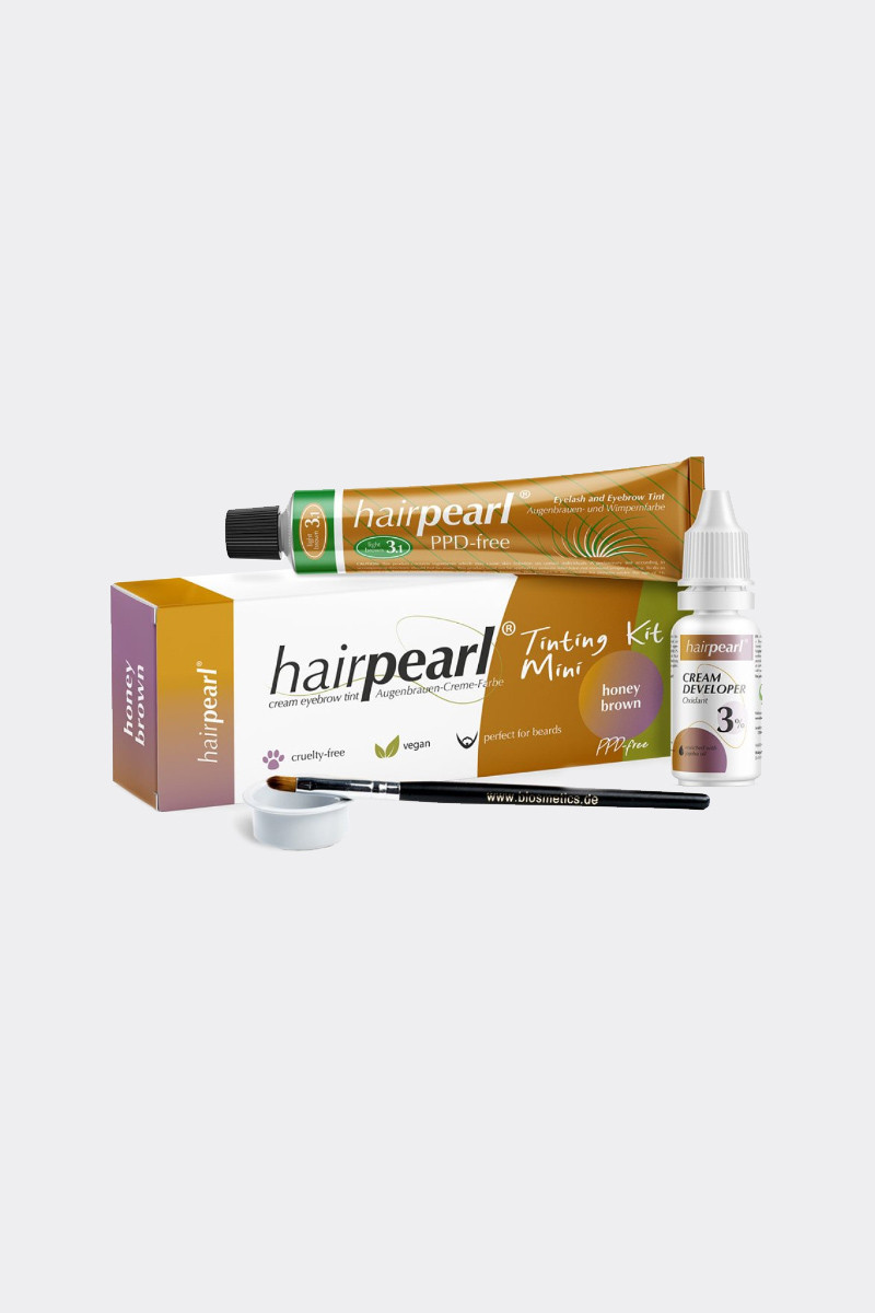 HAIRPEARL TINTING KIT MINI PPD FREE - HONEY BROWN