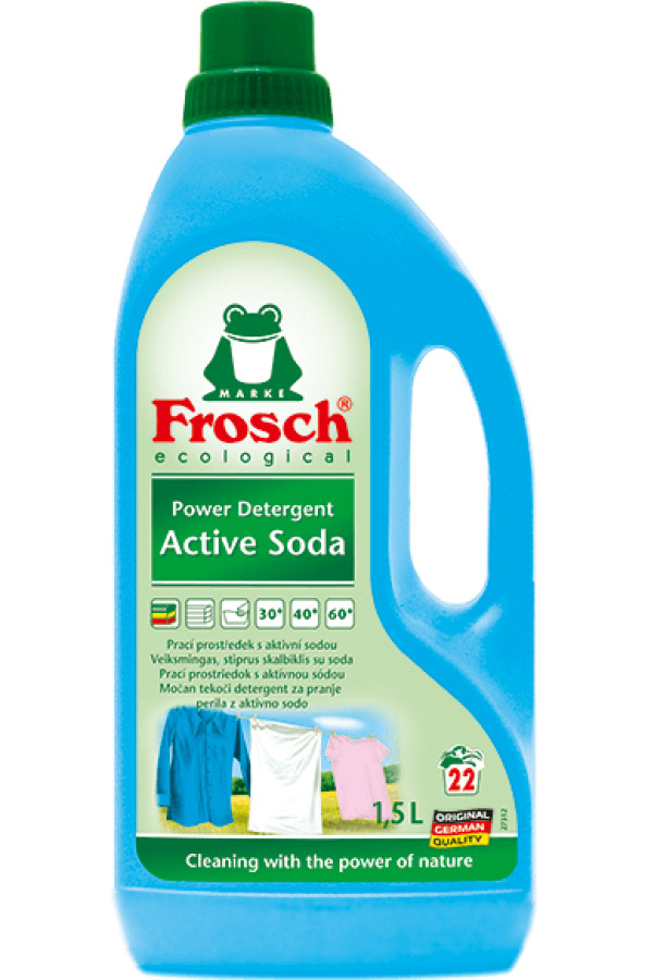 FROSCH Active Soda cредство для стирки цветного и белого белья, 1.5л