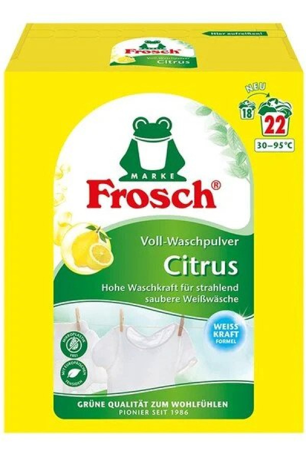 Frosch Citrus All-Purpose Washing Powder, 1,45kg